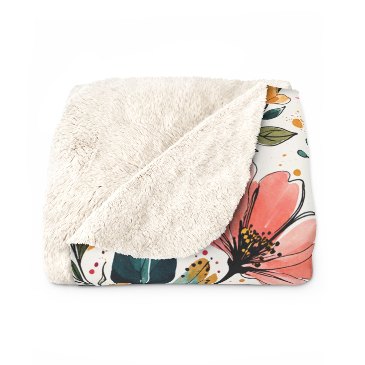 Modern Botanical Wildflower Pattern – Splatter Bloom Collection – Original Seamless Design By Subbin4Sanity