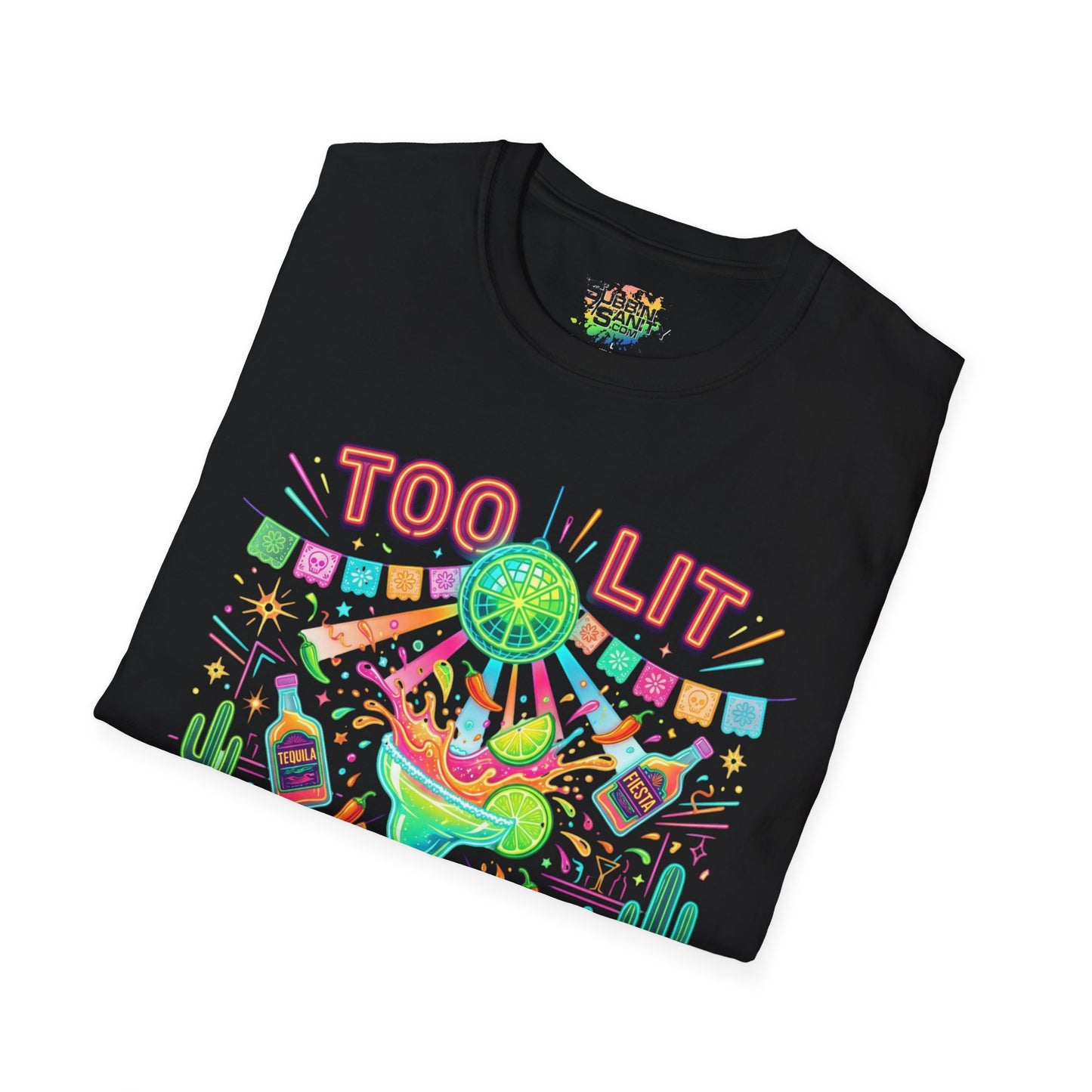 "Too Lit To Quit" | Unisex Softstyle T-Shirt