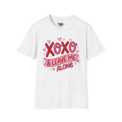 "XOXO & Leave Me Alone" Valentine T-Shirt – Cute Graphic Tee | Unisex Softstyle Valentine’s Day Shirt