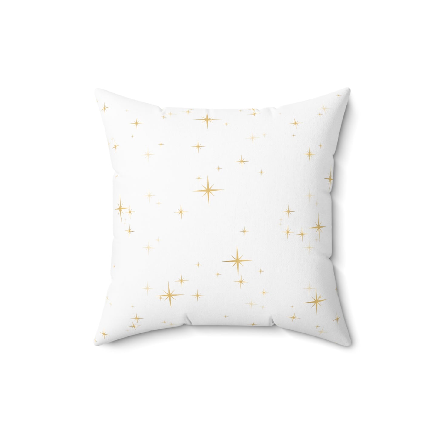 Christmas Pillowcase & Pillow Insert (White) with star pattern "merry christmas yall"