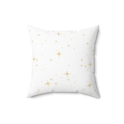 Christmas Pillowcase & Pillow Insert (White) with star pattern "merry christmas yall"