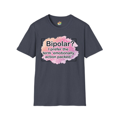 Emotionally Action Packed Graphic T-Shirt | Funny Mental Health Humor Tee by Subbin4Sanity