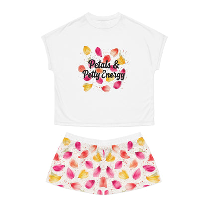 "Petals & Petty Energy" Women's Short Pajama Set