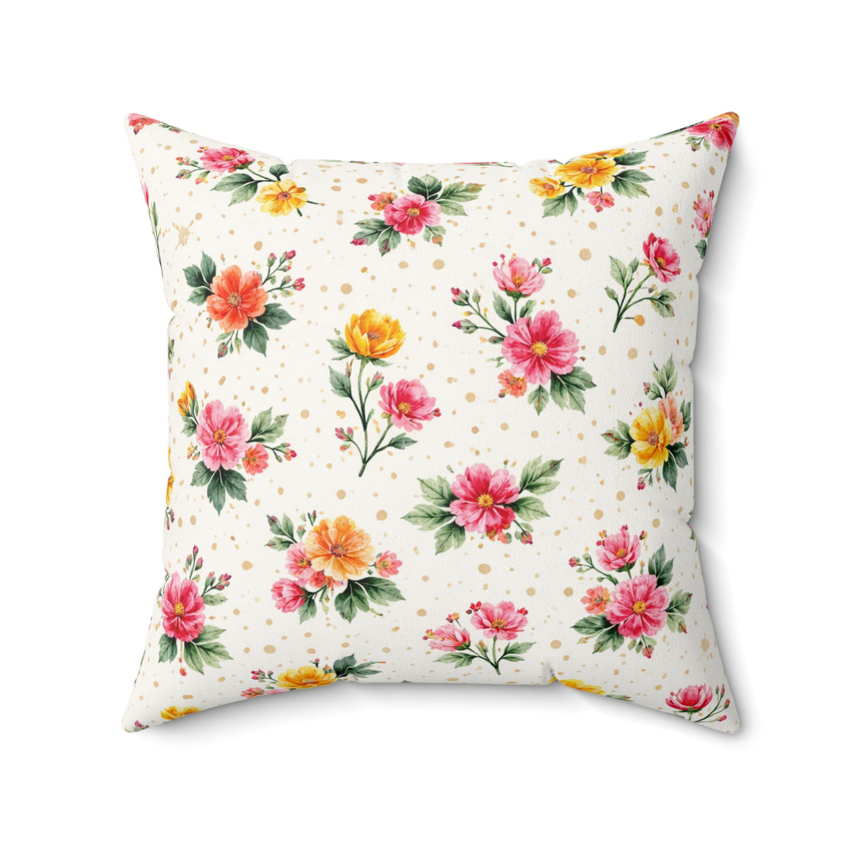 Fresh Season Same Attitude Double-Sided Throw Pillow | Floral Spring Statement Pillow by Subbin4Sanity