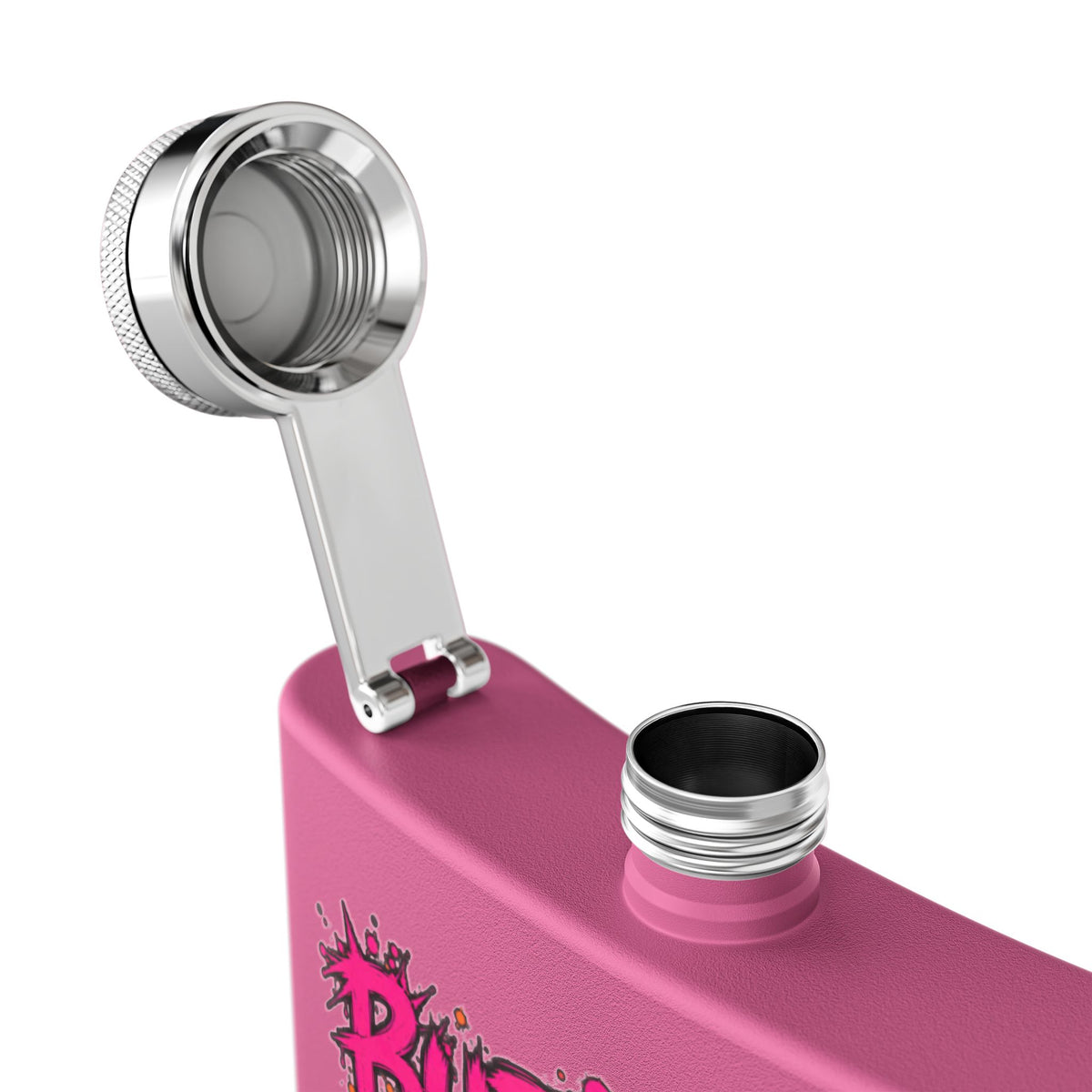 I Buried My Last Fuck Right Here 6oz Stainless Steel Flask | Sarcastic Gothic Statement Flask by Subbin4Sanity