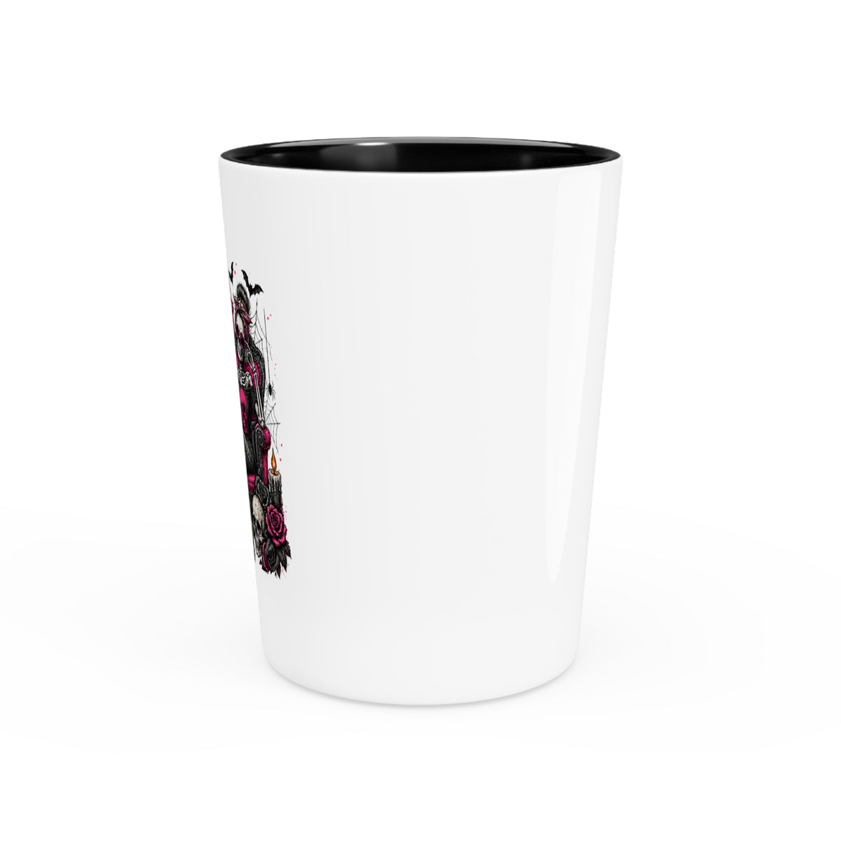 If Karma Needs Help, Call Me Shot Glass | Sarcastic Gothic Drinking Glass by Subbin4Sanity