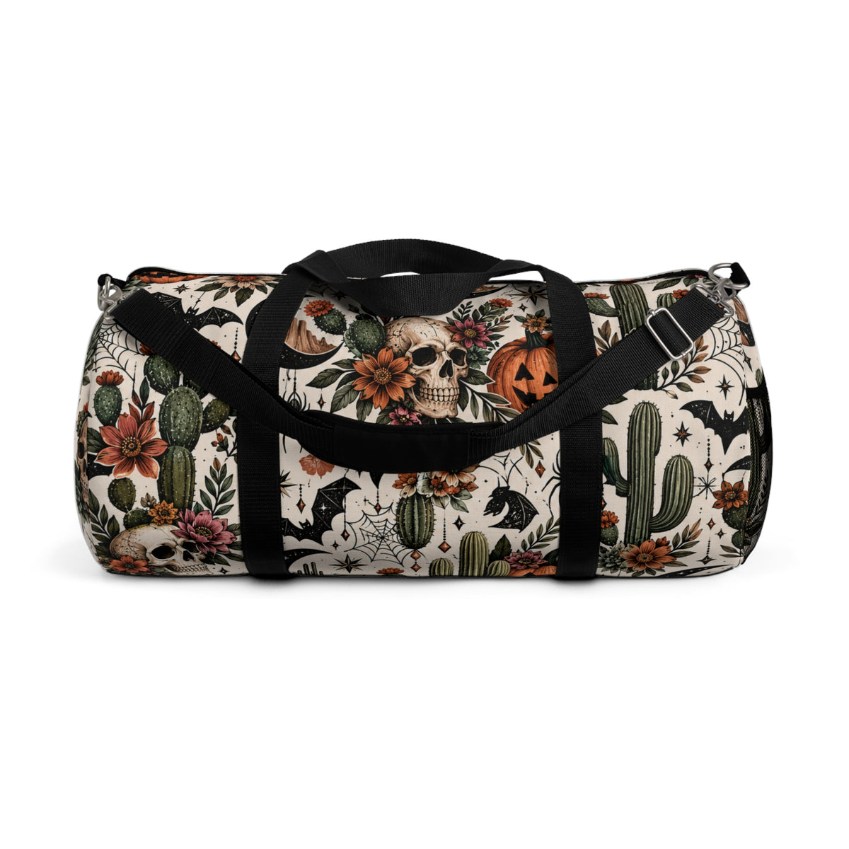 Desert Moonlight Duffel Bag | Boho Halloween Cactus Floral Travel Bag by Subbin4Sanity