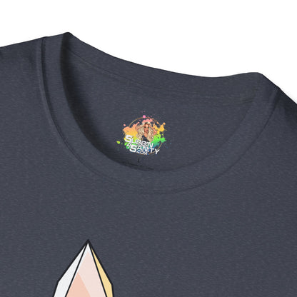 Crazy Crystal Lady Graphic T-Shirt | Funny Witchy Statement Tee by Subbin4Sanity