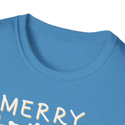 Merry Christmas Y’all Text Graphic T-Shirt | Southern Holiday Tee by Subbin4Sanity