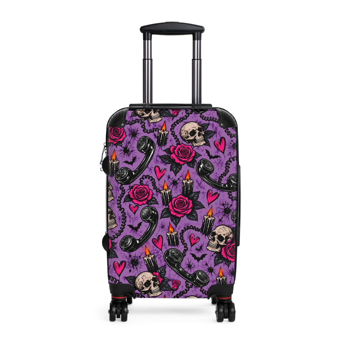 Karma’s Calling Suitcase | Skull & Rose Halloween Luggage by Subbin4Sanity