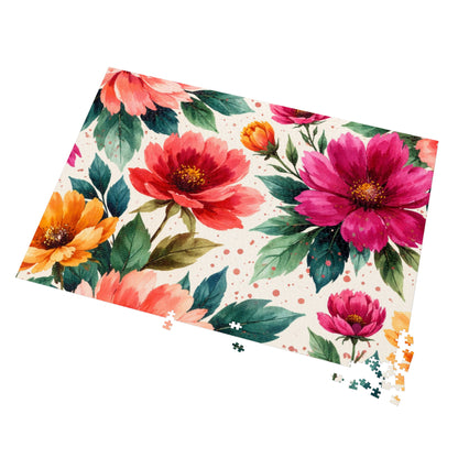 Electric Wildflower Garden Pattern – Puzzle & Tin Storage Box