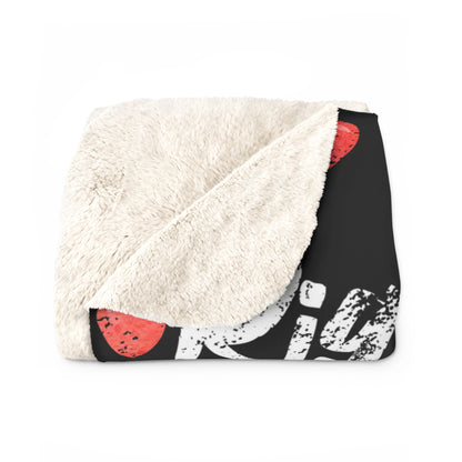 Custom Valentines Sherpa Fleece Blanket