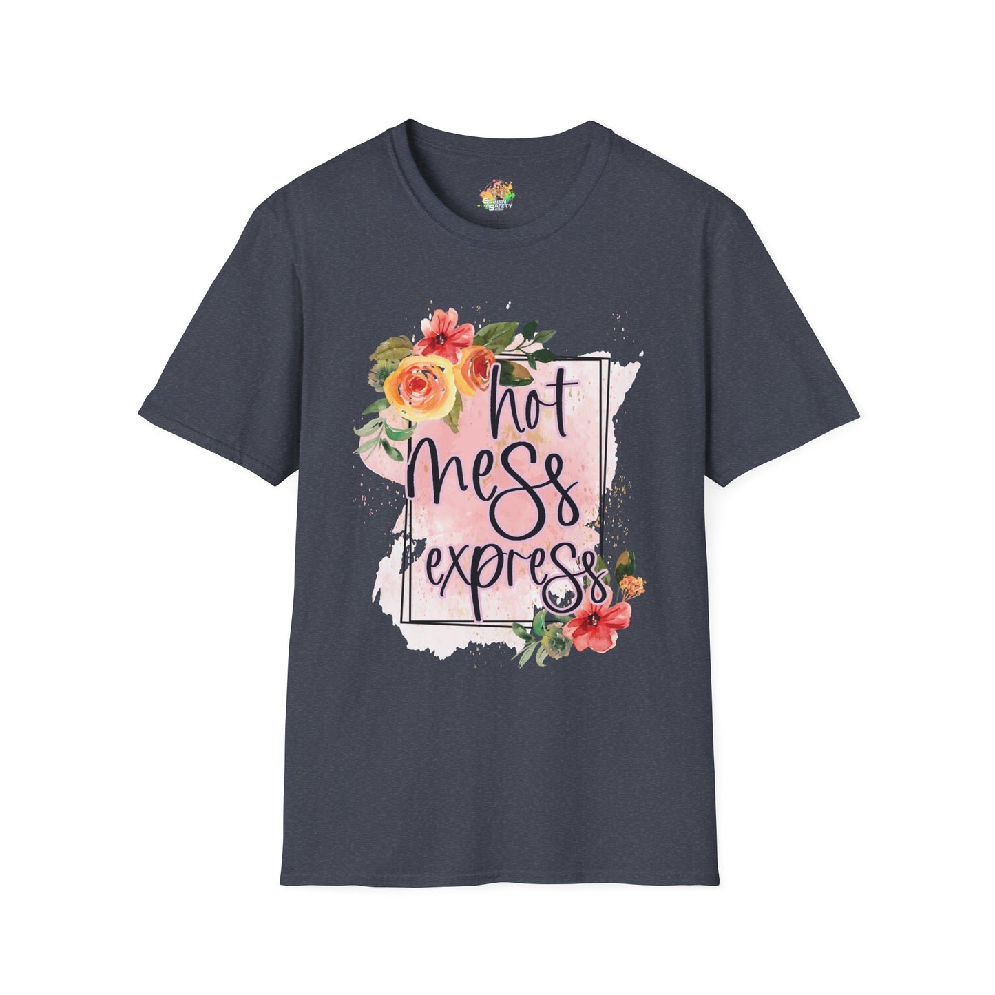 Hot Mess Express Graphic T-Shirt | Funny Chaos Life Statement Tee by Subbin4Sanity