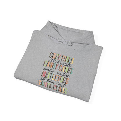 Cozy Fires & Candy Canes Hoodie | Festive Christmas Pullover by Subbin4Sanity