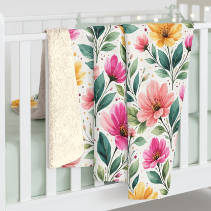 Watercolor Wildflower Garden Pattern – Splatter Bloom Collection – Original Seamless Design By Subbin4Sanity