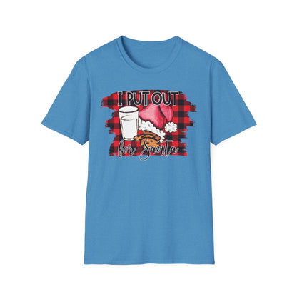 I Put Out For Santa Graphic T-Shirt | Funny Naughty Christmas Tee by Subbin4Sanity