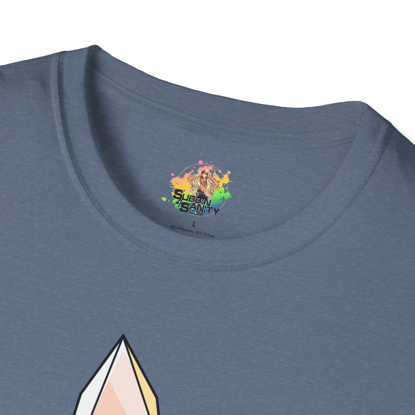 Crazy Crystal Lady Graphic T-Shirt | Funny Witchy Statement Tee by Subbin4Sanity