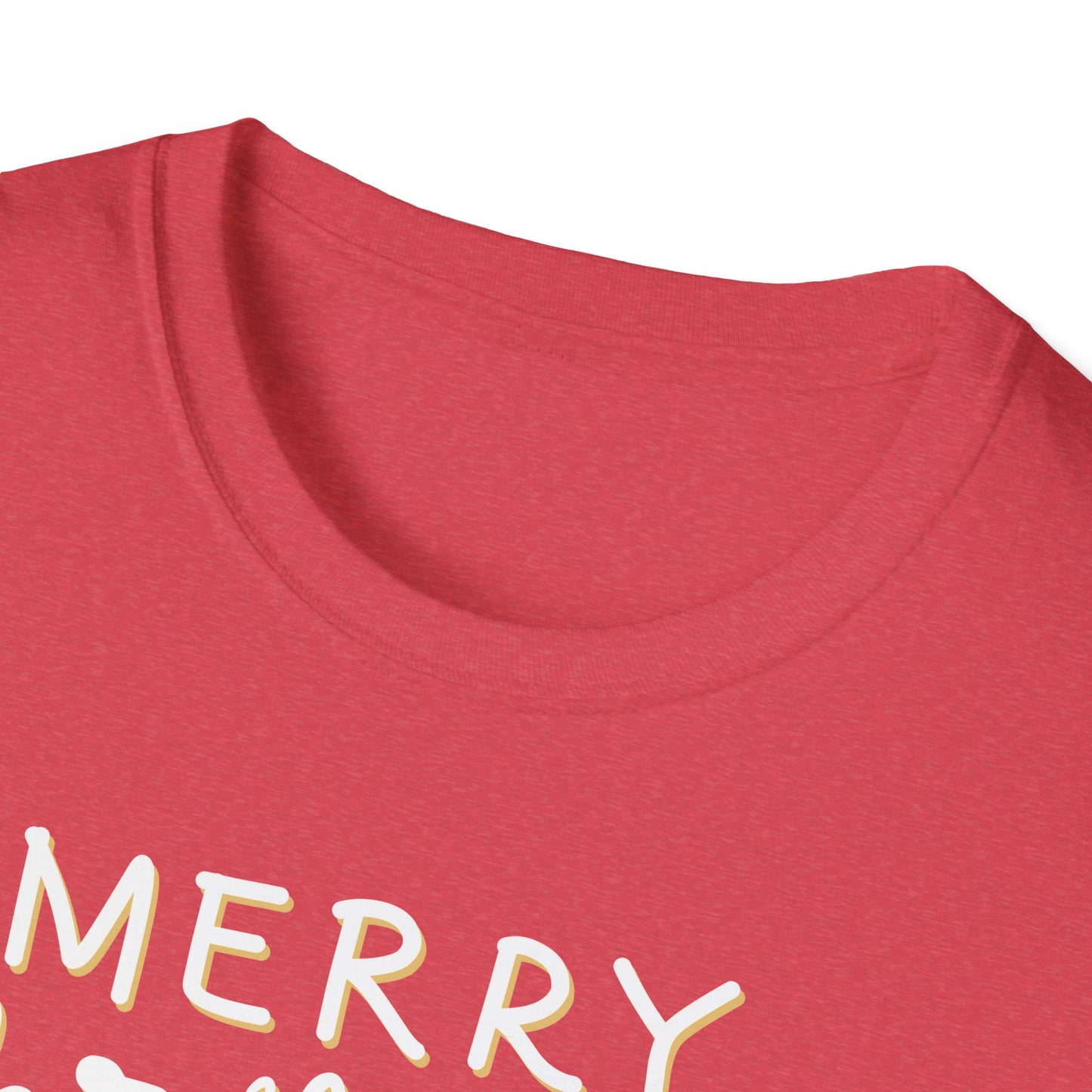 Merry Christmas Y’all Text Graphic T-Shirt | Southern Holiday Tee by Subbin4Sanity