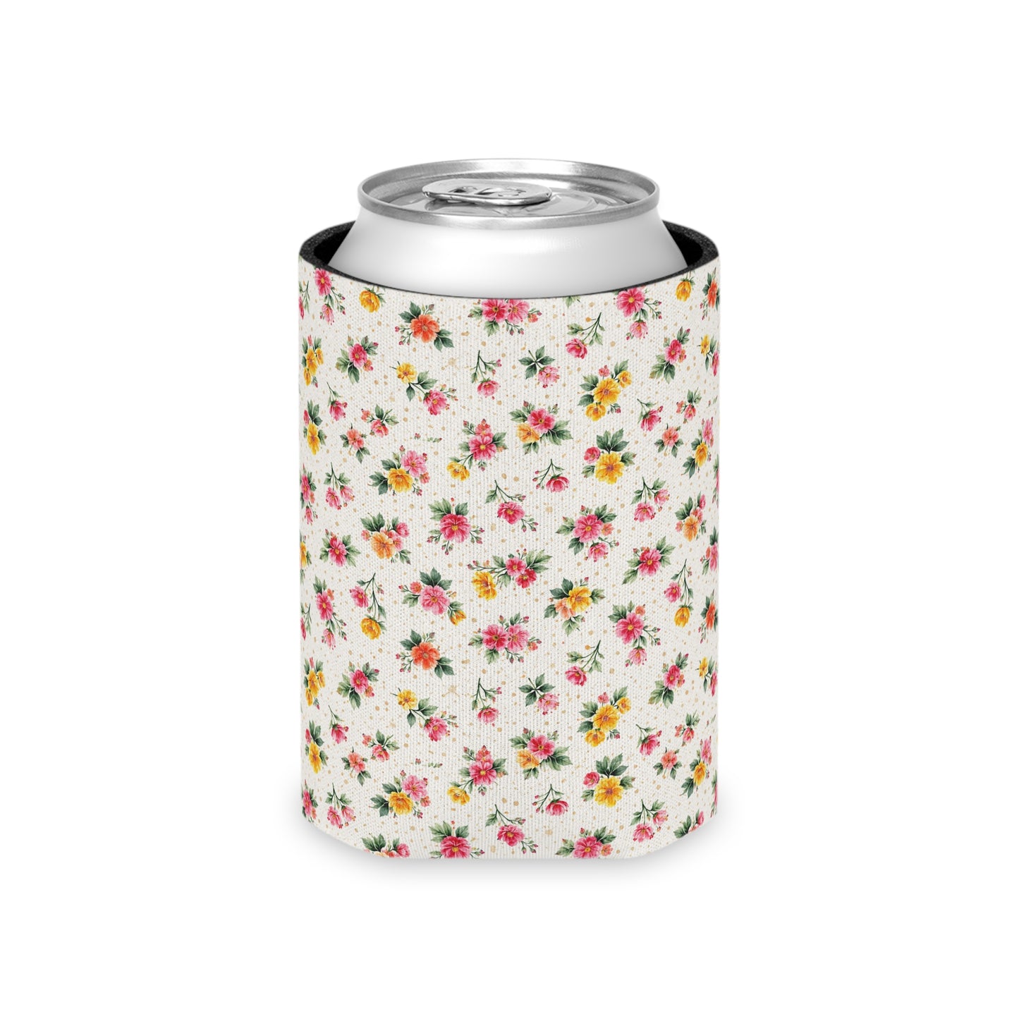 Wildflower Sprinkle Pattern – Splatter Bloom Collection — Lightweight Foam Grip Lined Koozie