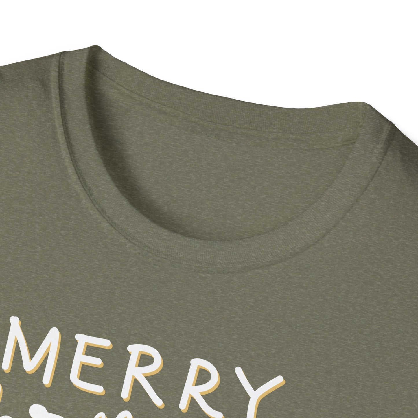 Merry Christmas Y’all Text Graphic T-Shirt | Southern Holiday Tee by Subbin4Sanity