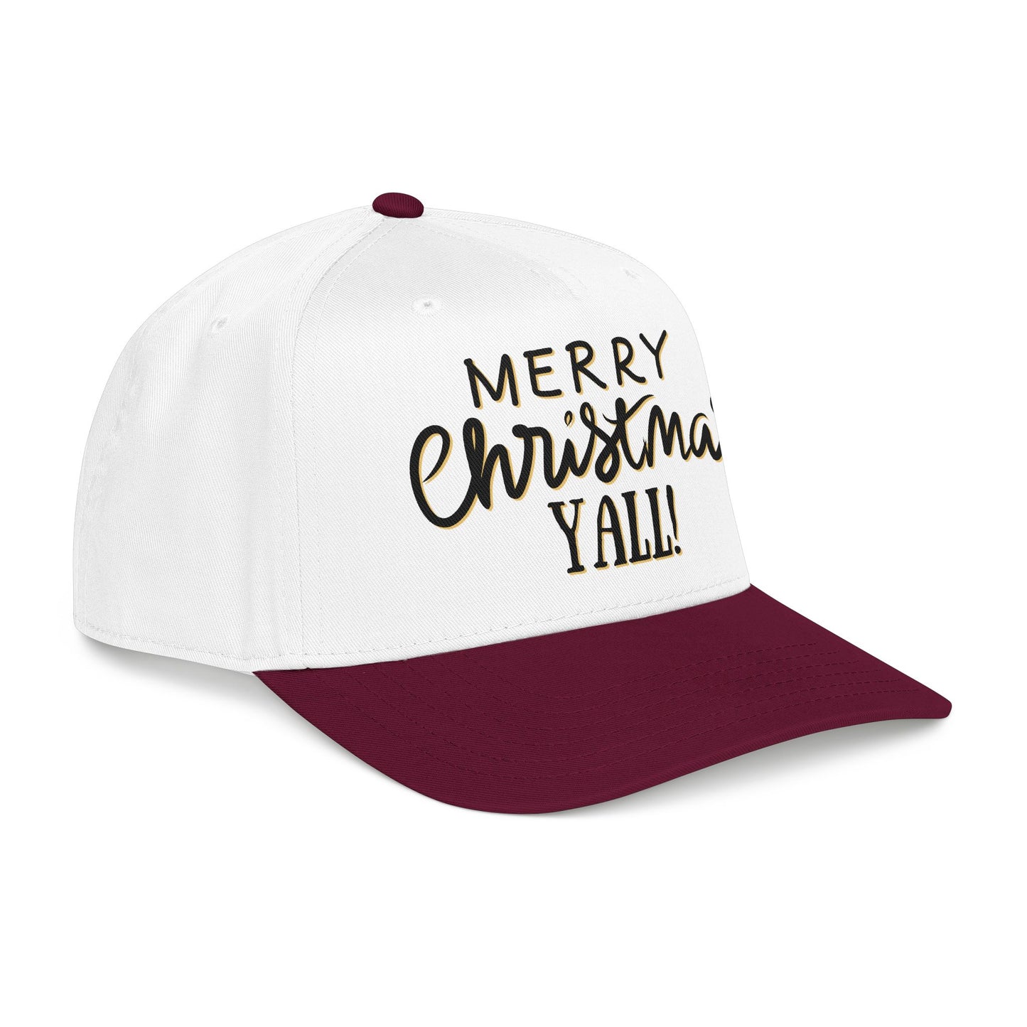 Merry Christmas Y'all Baseball Cap — Holiday DTF Baseball Hat