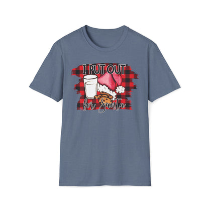 I Put Out For Santa Graphic T-Shirt | Funny Naughty Christmas Tee by Subbin4Sanity