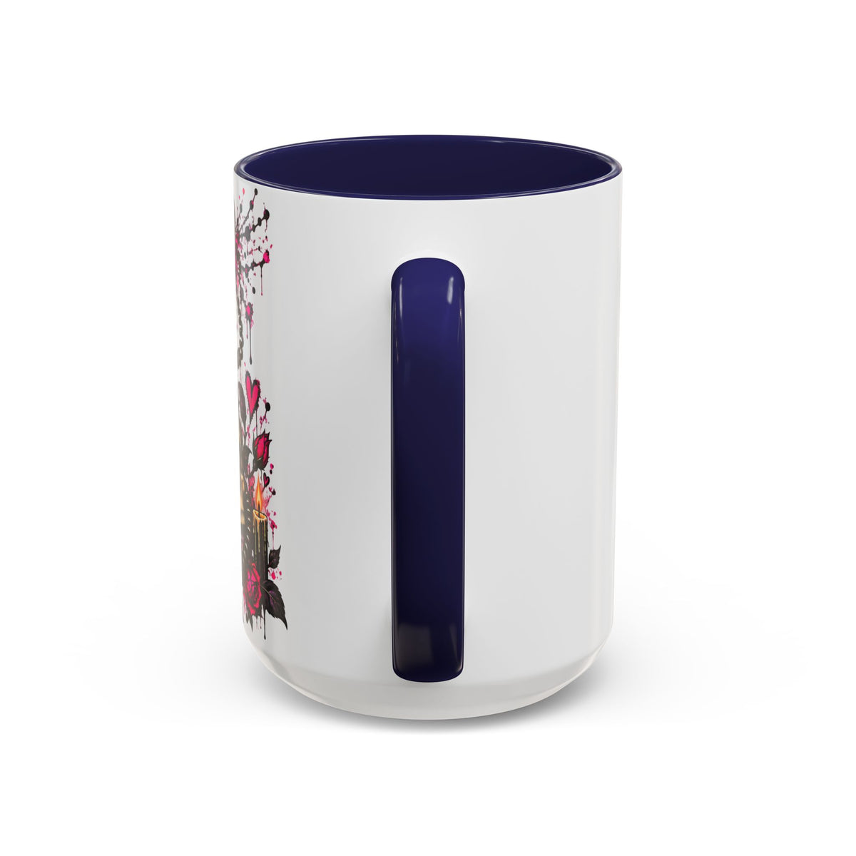 Karma’s Calling Coffee Mug | Gothic Skull & Telephone Ceramic Mug by Subbin4Sanity