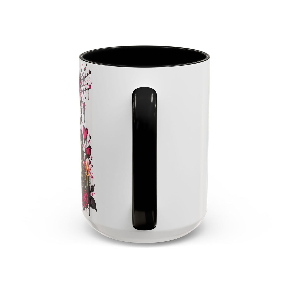 Karma’s Calling Coffee Mug | Gothic Skull & Telephone Ceramic Mug by Subbin4Sanity