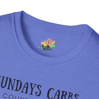 The Lord’s Carbs Graphic T-Shirt | Funny Food Lover Statement Tee by Subbin4Sanity