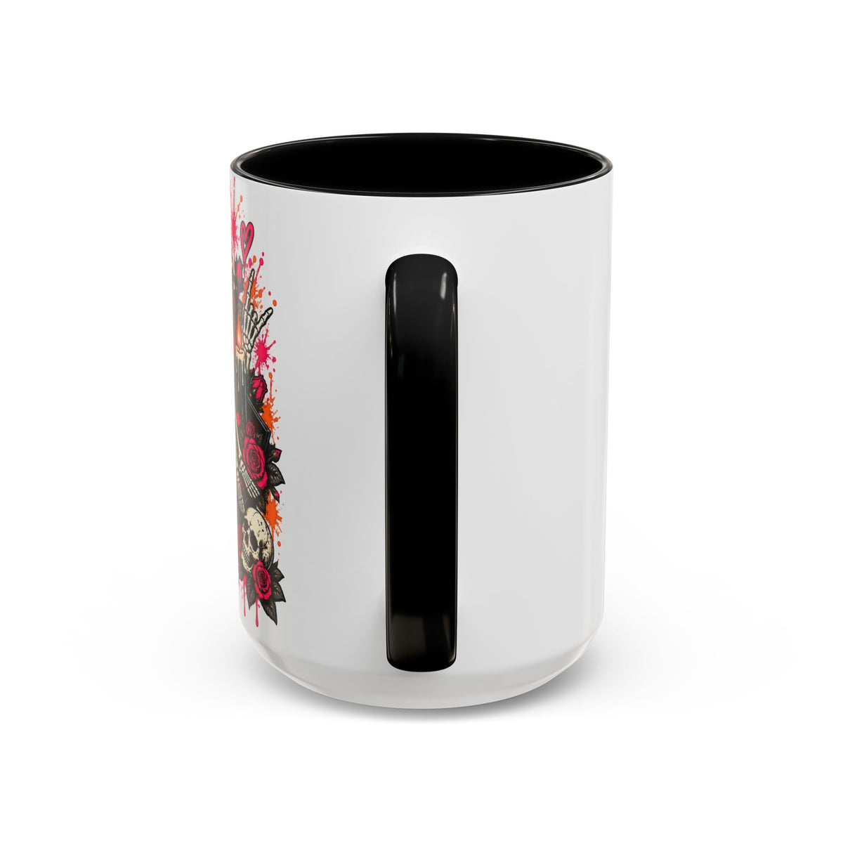 Dead & Unbothered Coffee Mug | Gothic Skeleton Ceramic Mug by Subbin4Sanity
