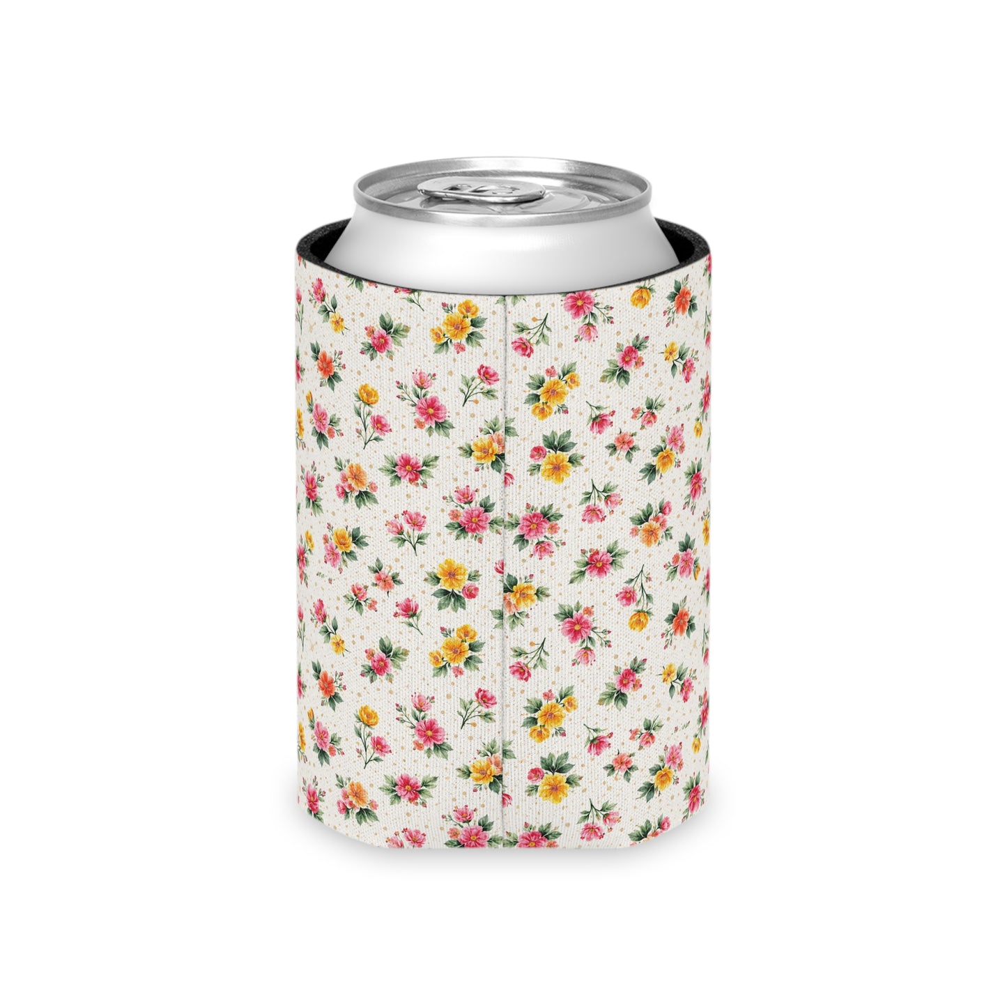 Wildflower Sprinkle Pattern – Splatter Bloom Collection — Lightweight Foam Grip Lined Koozie