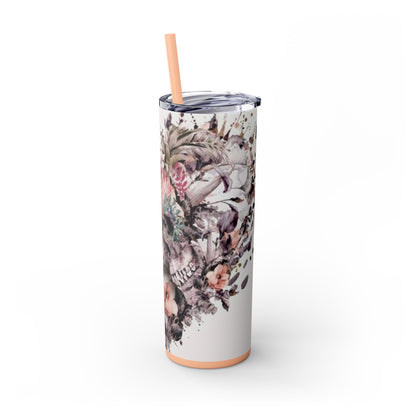 Skinny Tumbler with Straw, 20oz