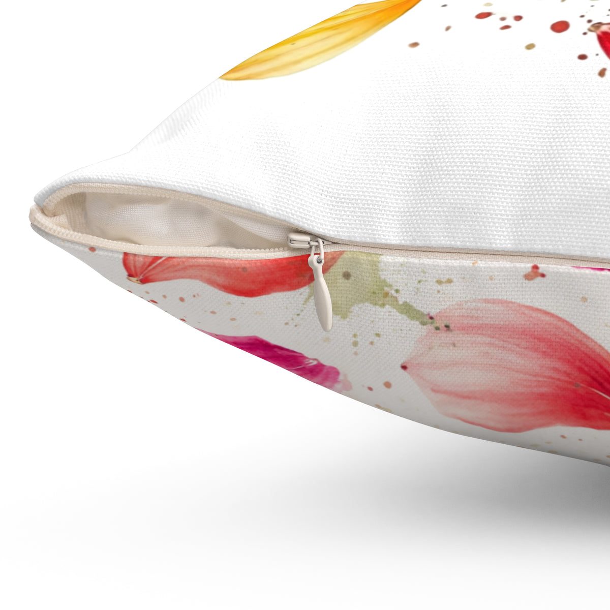 Petals & Petty Energy Double-Sided Throw Pillow | Floral Attitude Pillow by Subbin4Sanity