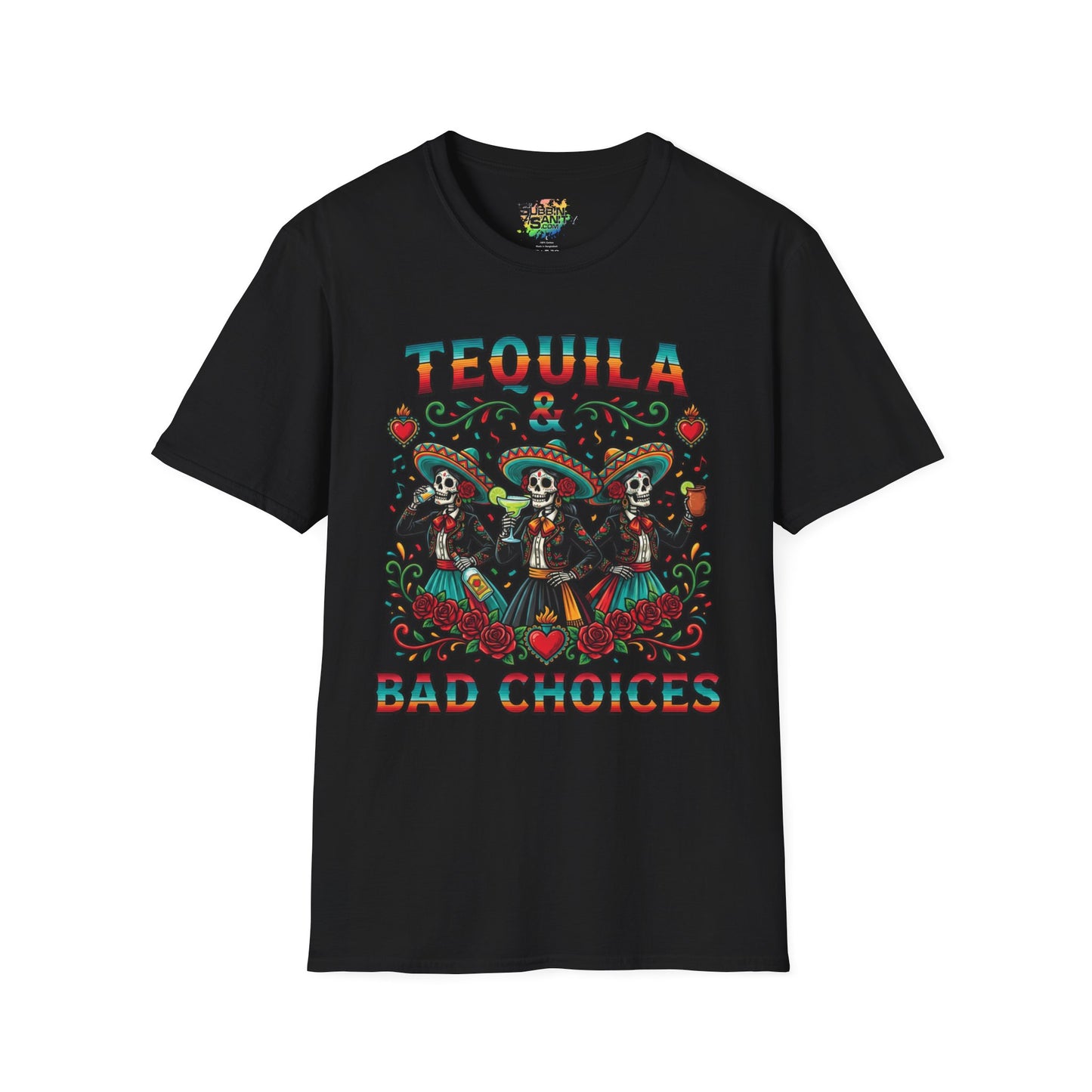 "Tequila & Bad Choices" | Unisex Softstyle T-Shirt