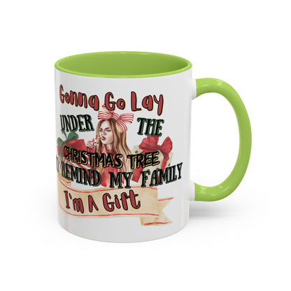Christmas Coffee Mug, 11oz, "I'm A Gift"