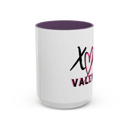 XOXO Valentine Accent Coffee Mug — 11oz & 15oz