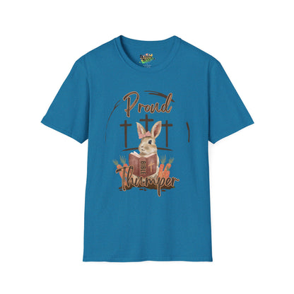 "Proud Bible Thumper" Faith T-Shirt – Cute Graphic Tee | Unisex Softstyle Easter Day Shirt