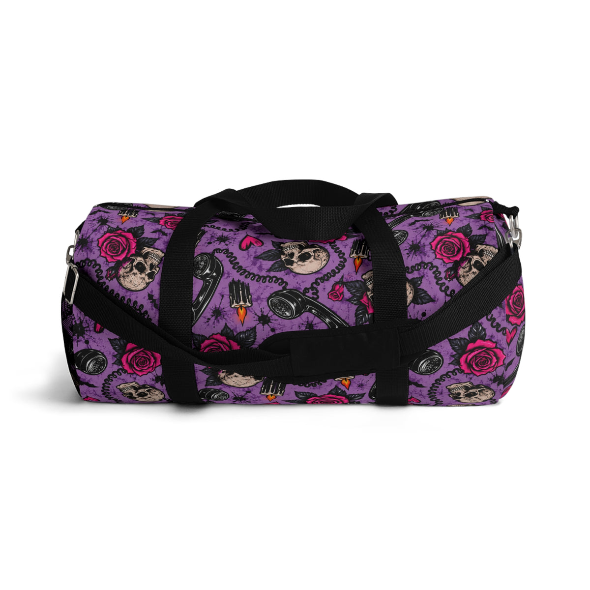 Karma’s Calling Duffel Bag | Skull & Rose Halloween Travel Bag by Subbin4Sanity