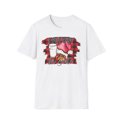 I Put Out For Santa Graphic T-Shirt | Funny Naughty Christmas Tee by Subbin4Sanity