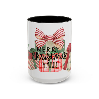 Christmas Coffee Mug, "Merry Christmas Yall", 11oz
