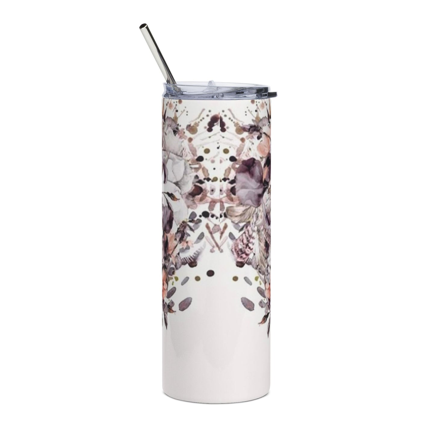 20oz Skinny Tumbler — Heart Skeleton Travel Cup
