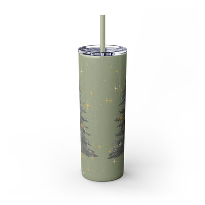 Christmas Skinny Tumbler with Straw, 20oz