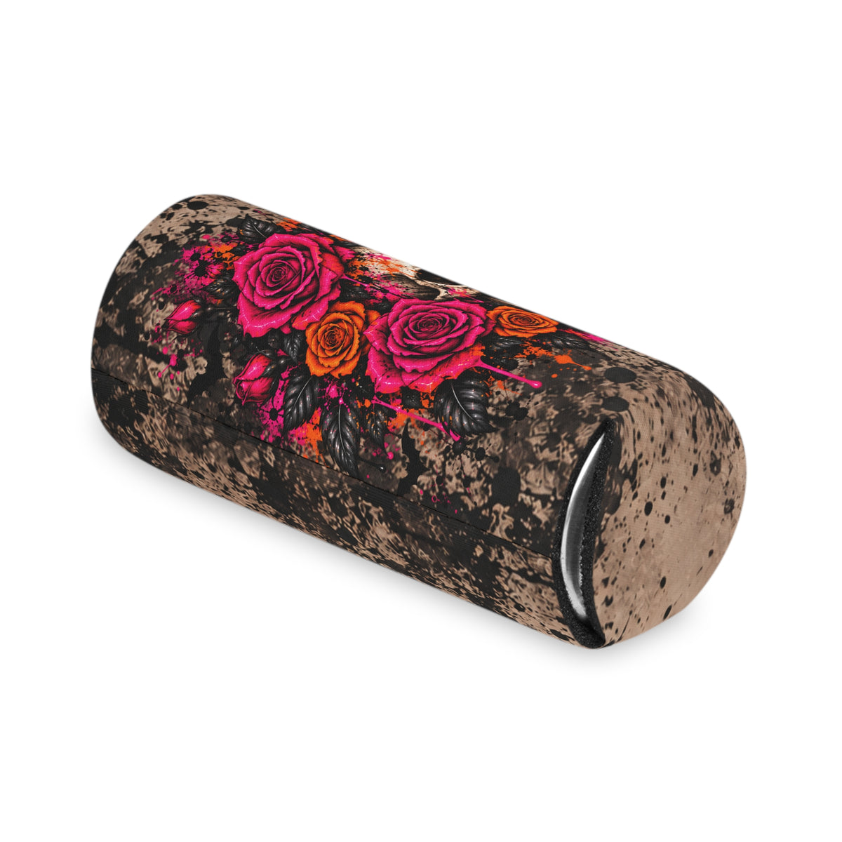 Deadly Blooms Foam Grip Koozie | Gothic Floral Skull Can Cooler by Subbin4Sanity