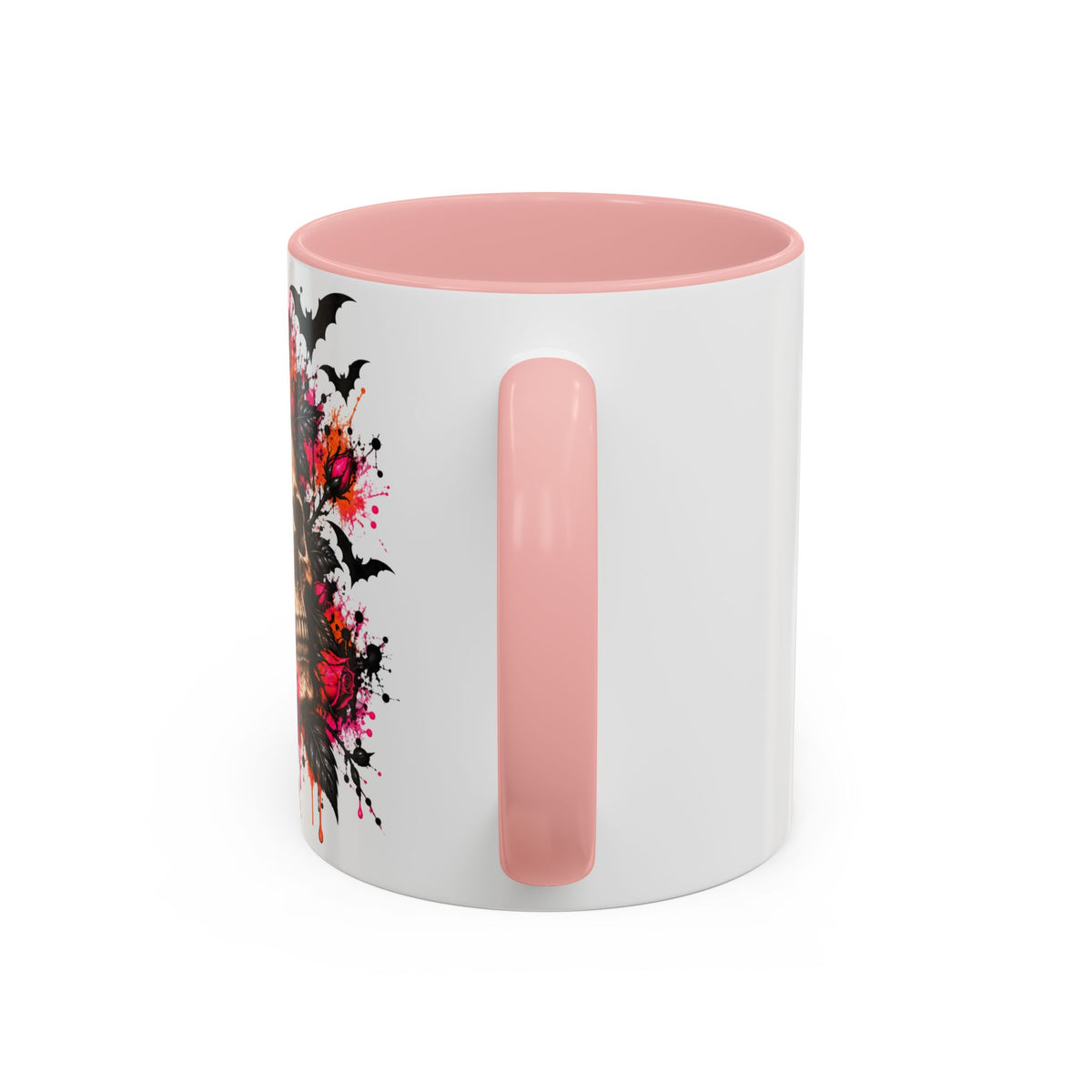 Deadly Blooms Coffee Mug | Gothic Floral Skull Ceramic Mug by Subbin4Sanity