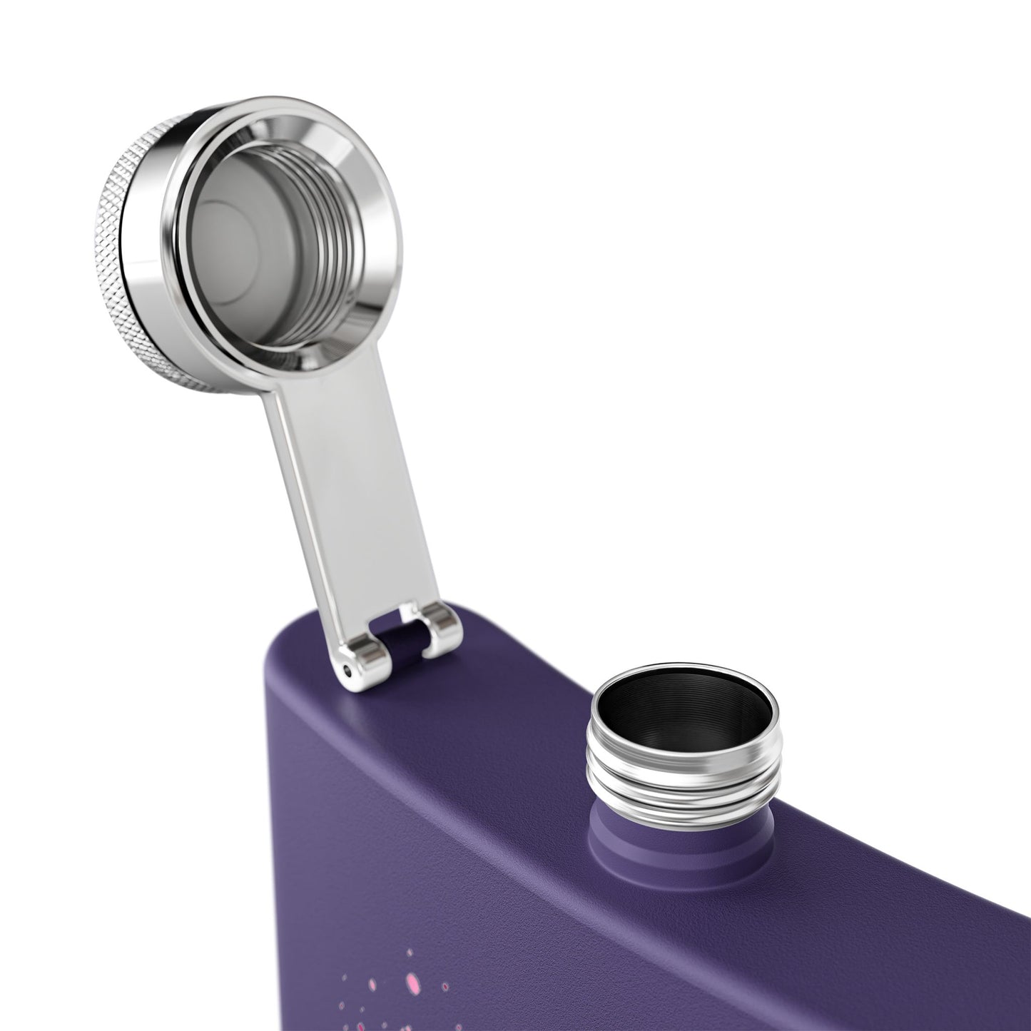 "She's A Wildflower Act Accordingly" - Stainless Steel 6oz Hip Flask