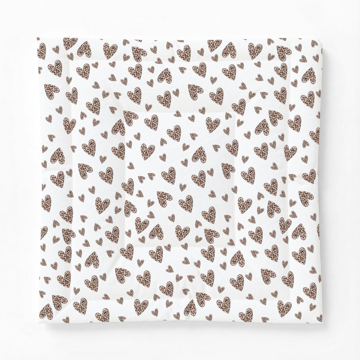 Wild Love Comforter Blanket | Leopard Heart Cotton Comforter – Cozy Animal Print Bed Blanket by Subbin4Sanity
