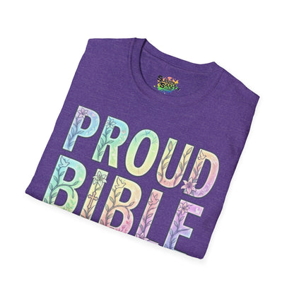 Proud Bible Thumper Pastel Rainbow Easter Faith Unisex Soft Style T-Shirt