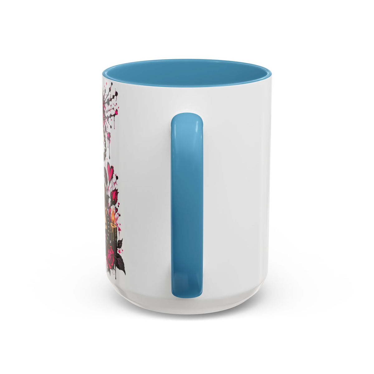 Karma’s Calling Coffee Mug | Gothic Skull & Telephone Ceramic Mug by Subbin4Sanity