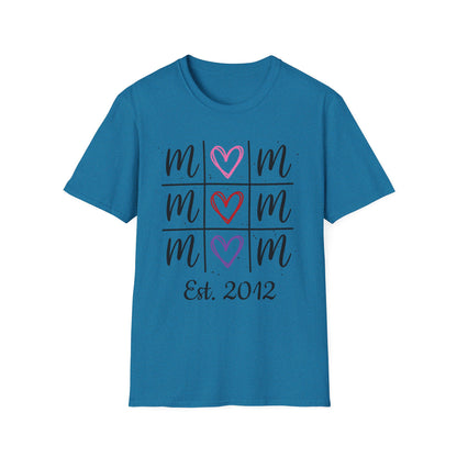 "Tik-Tak-Toe MoM" | Customizable Unisex Softstyle T-Shirt