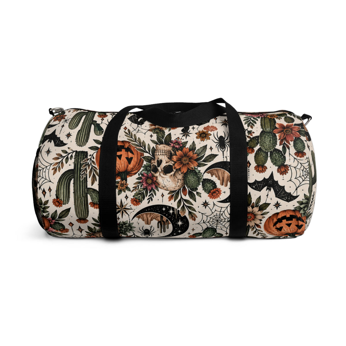 Desert Moonlight Duffel Bag | Boho Halloween Cactus Floral Travel Bag by Subbin4Sanity